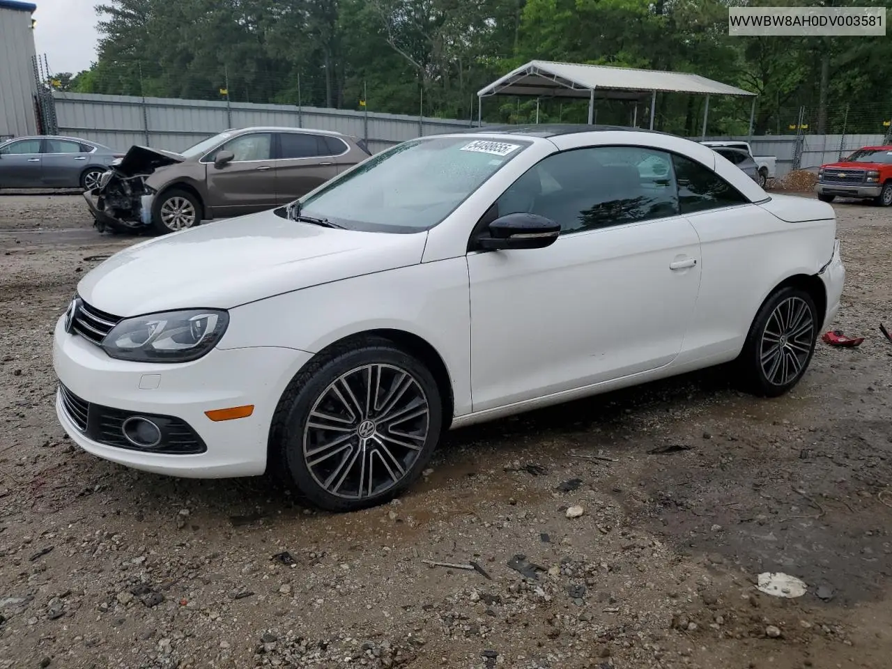 2013 Volkswagen Eos Komfort VIN: WVWBW8AH0DV003581 Lot: 54498655