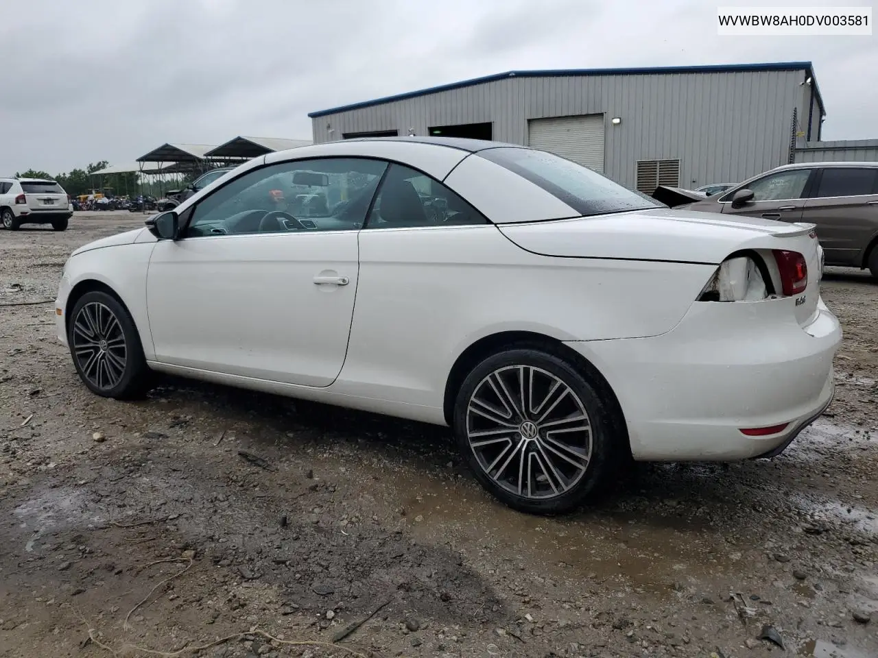 2013 Volkswagen Eos Komfort VIN: WVWBW8AH0DV003581 Lot: 54498655