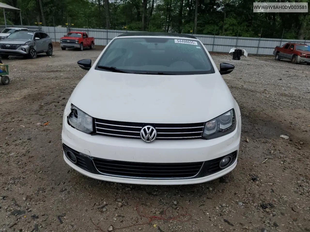 2013 Volkswagen Eos Komfort VIN: WVWBW8AH0DV003581 Lot: 54498655