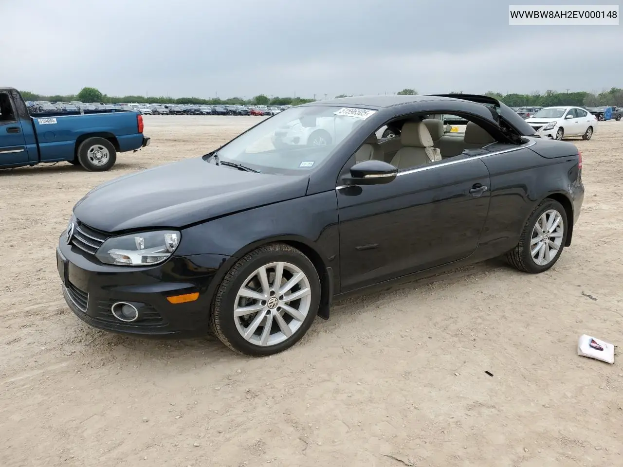 2014 Volkswagen Eos Komfort VIN: WVWBW8AH2EV000148 Lot: 51596505