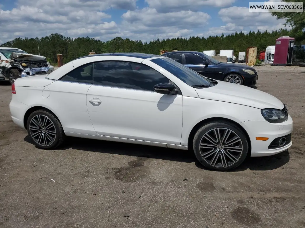 2014 Volkswagen Eos Komfort VIN: WVWBW8AH5EV003366 Lot: 53881975