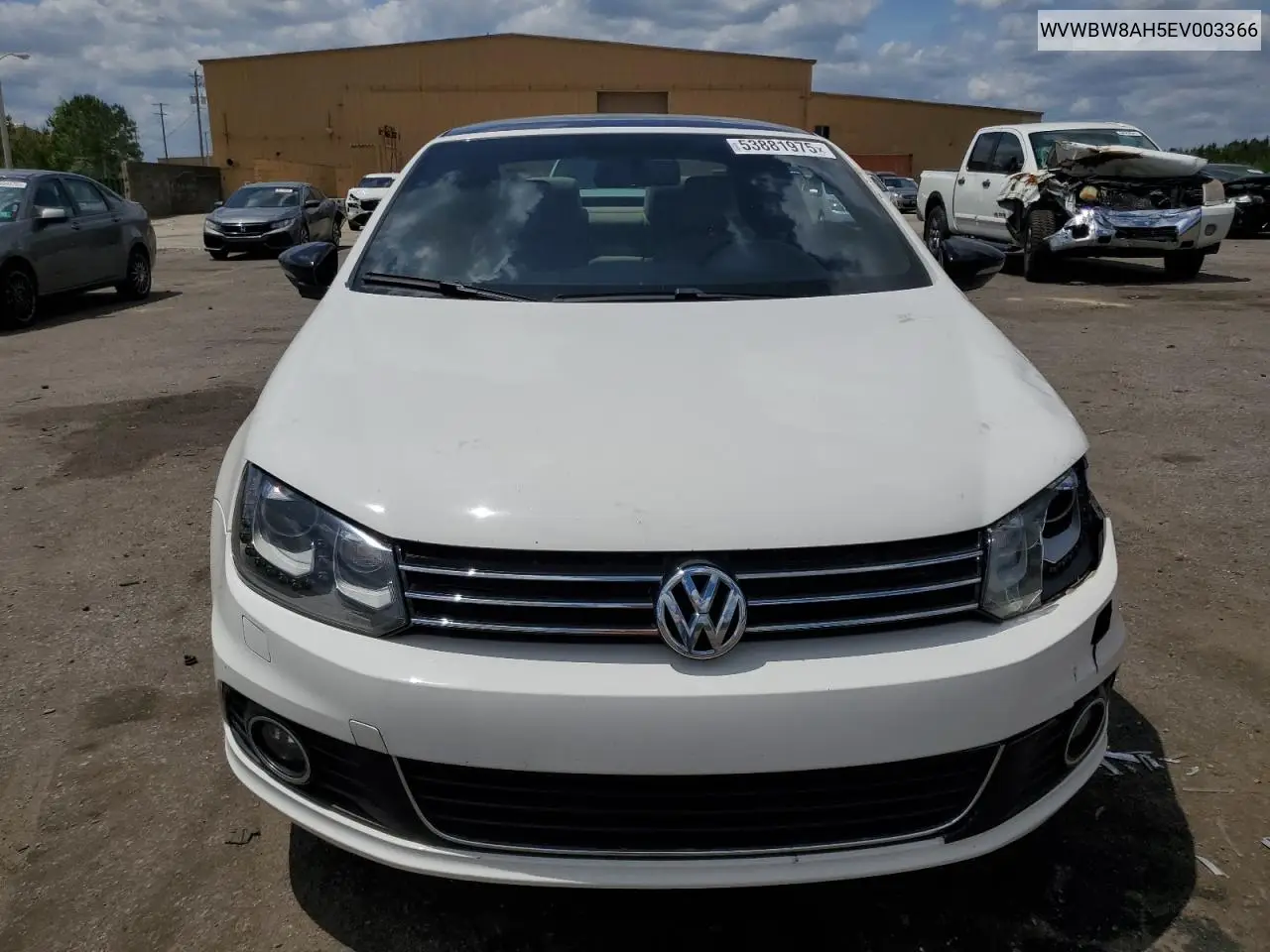 2014 Volkswagen Eos Komfort VIN: WVWBW8AH5EV003366 Lot: 53881975
