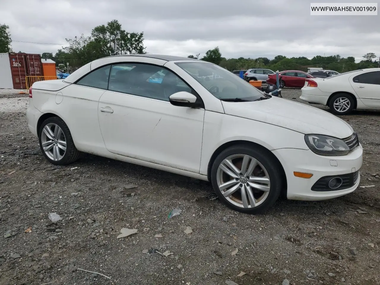 2014 Volkswagen Eos Lux VIN: WVWFW8AH5EV001909 Lot: 55760175