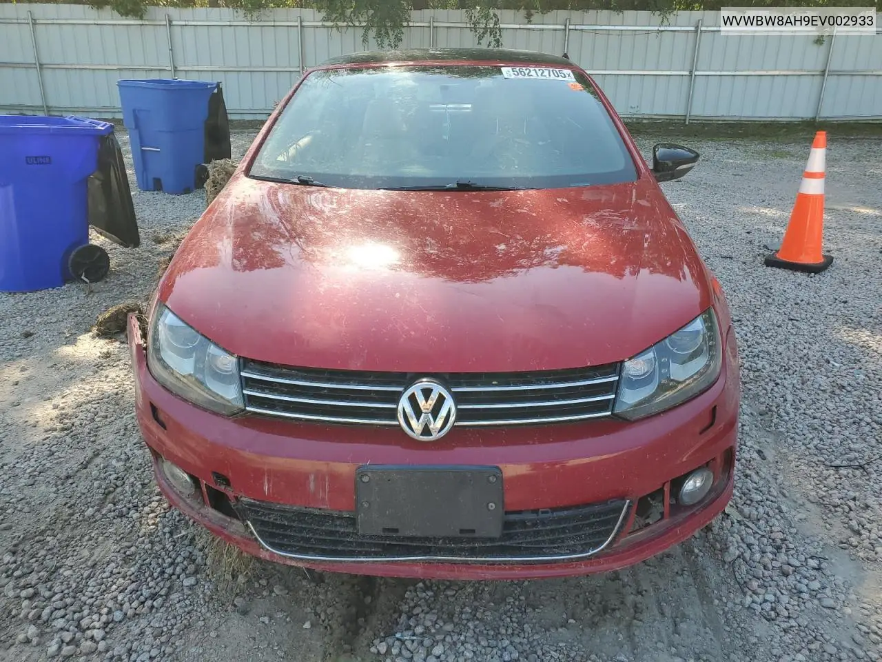 2014 Volkswagen Eos Komfort VIN: WVWBW8AH9EV002933 Lot: 56212705