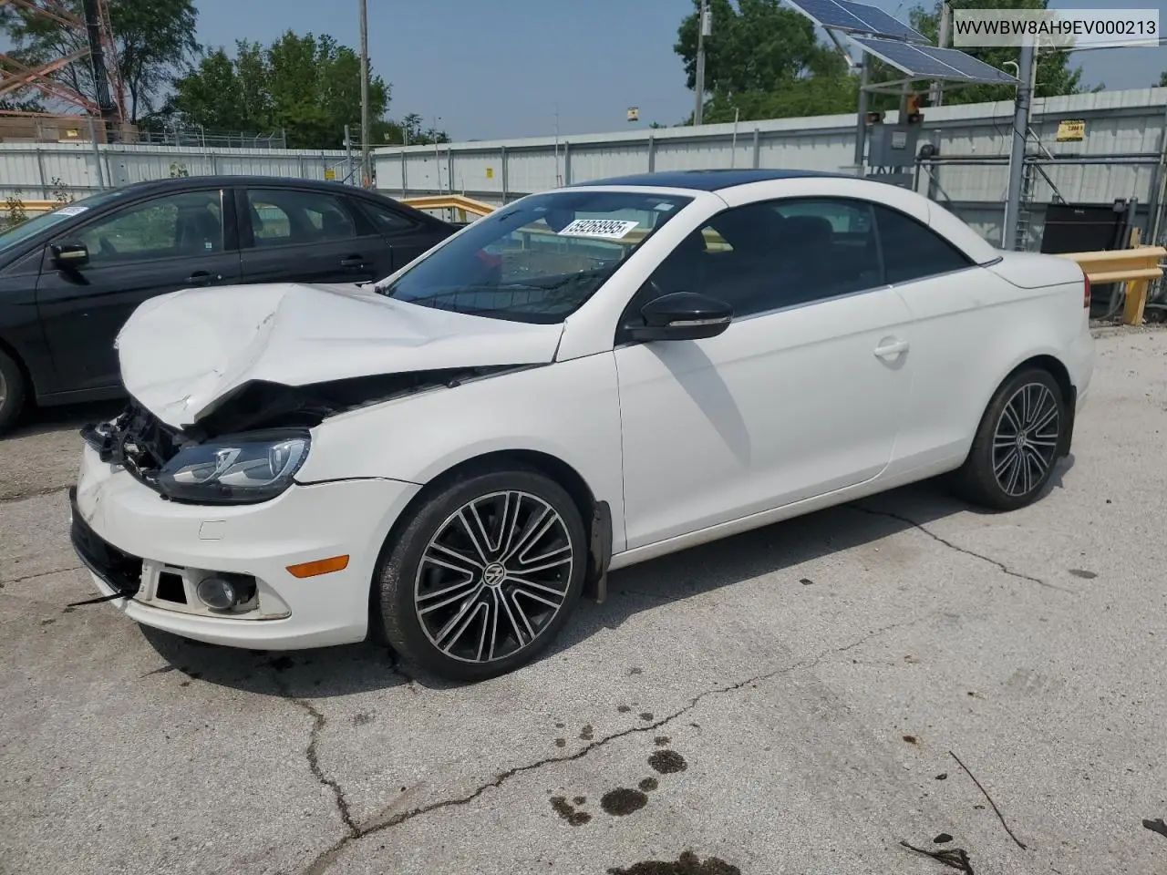 2014 Volkswagen Eos Komfort VIN: WVWBW8AH9EV000213 Lot: 59268995