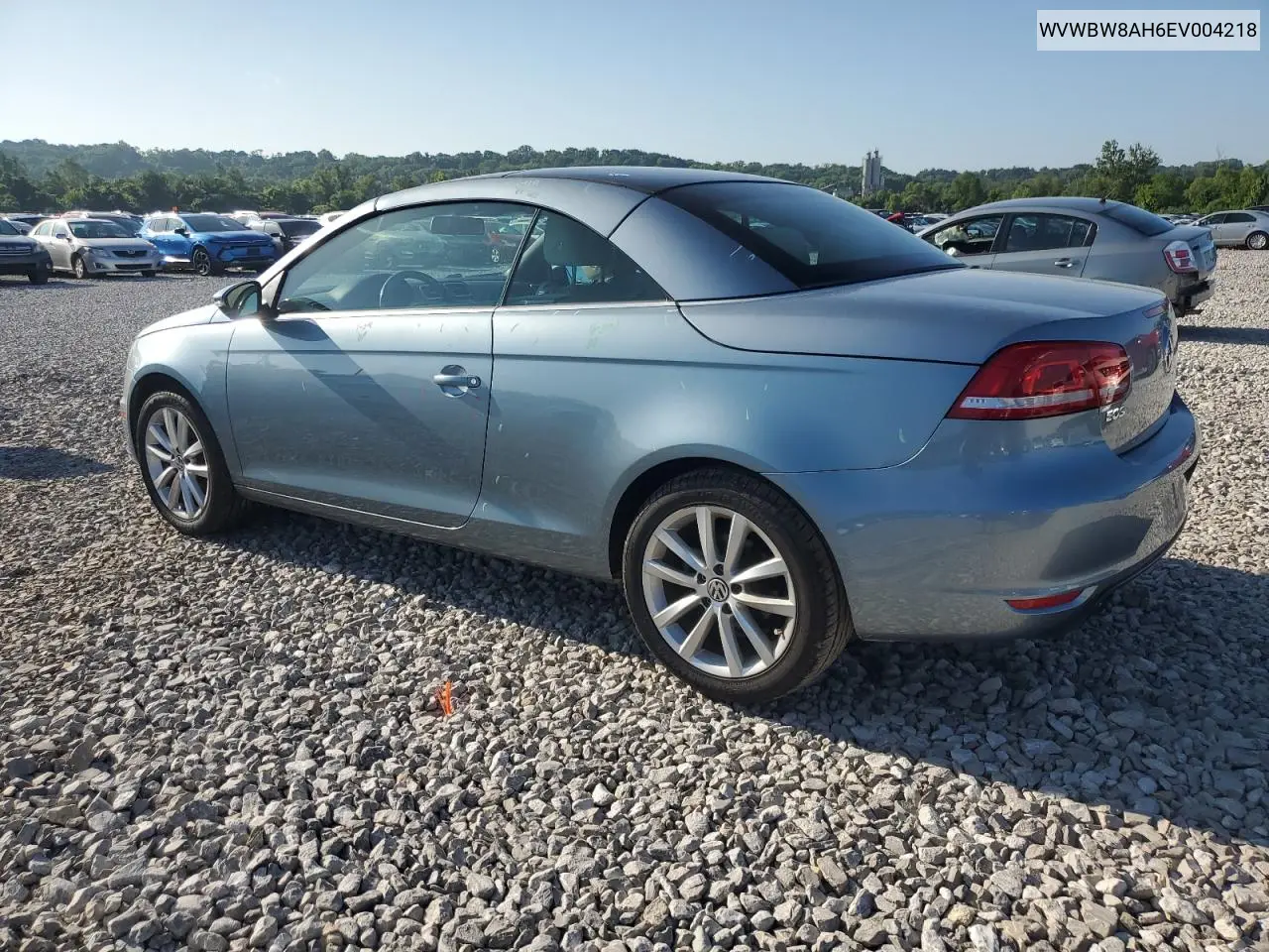 2014 Volkswagen Eos Komfort VIN: WVWBW8AH6EV004218 Lot: 61262135