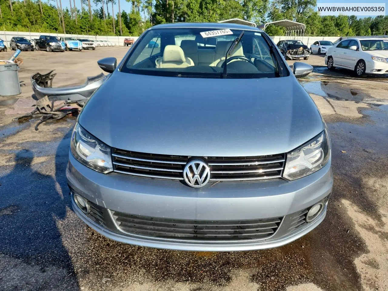 2014 Volkswagen Eos Komfort VIN: WVWBW8AH0EV005350 Lot: 64357765