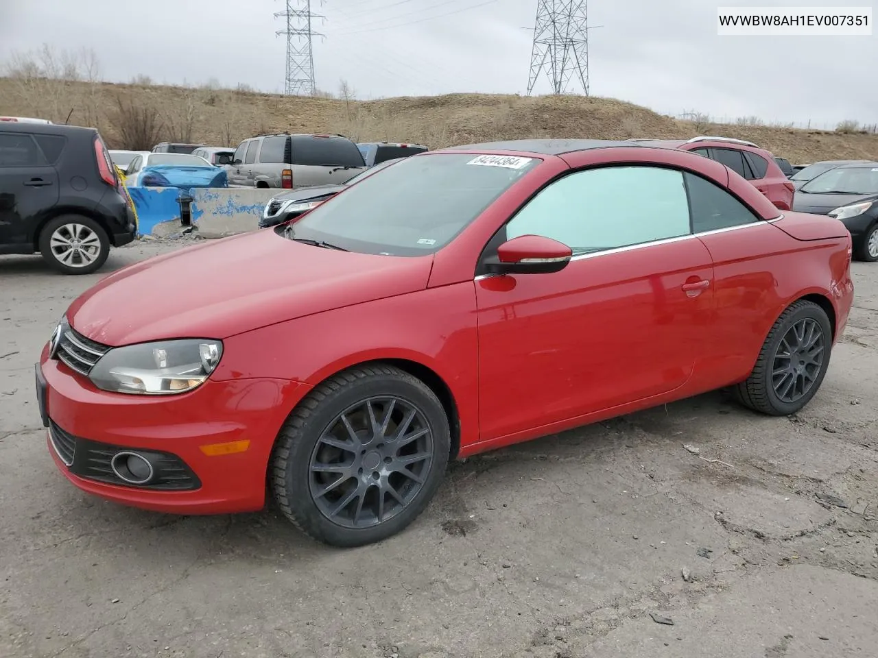 2014 Volkswagen Eos Komfort VIN: WVWBW8AH1EV007351 Lot: 84244364
