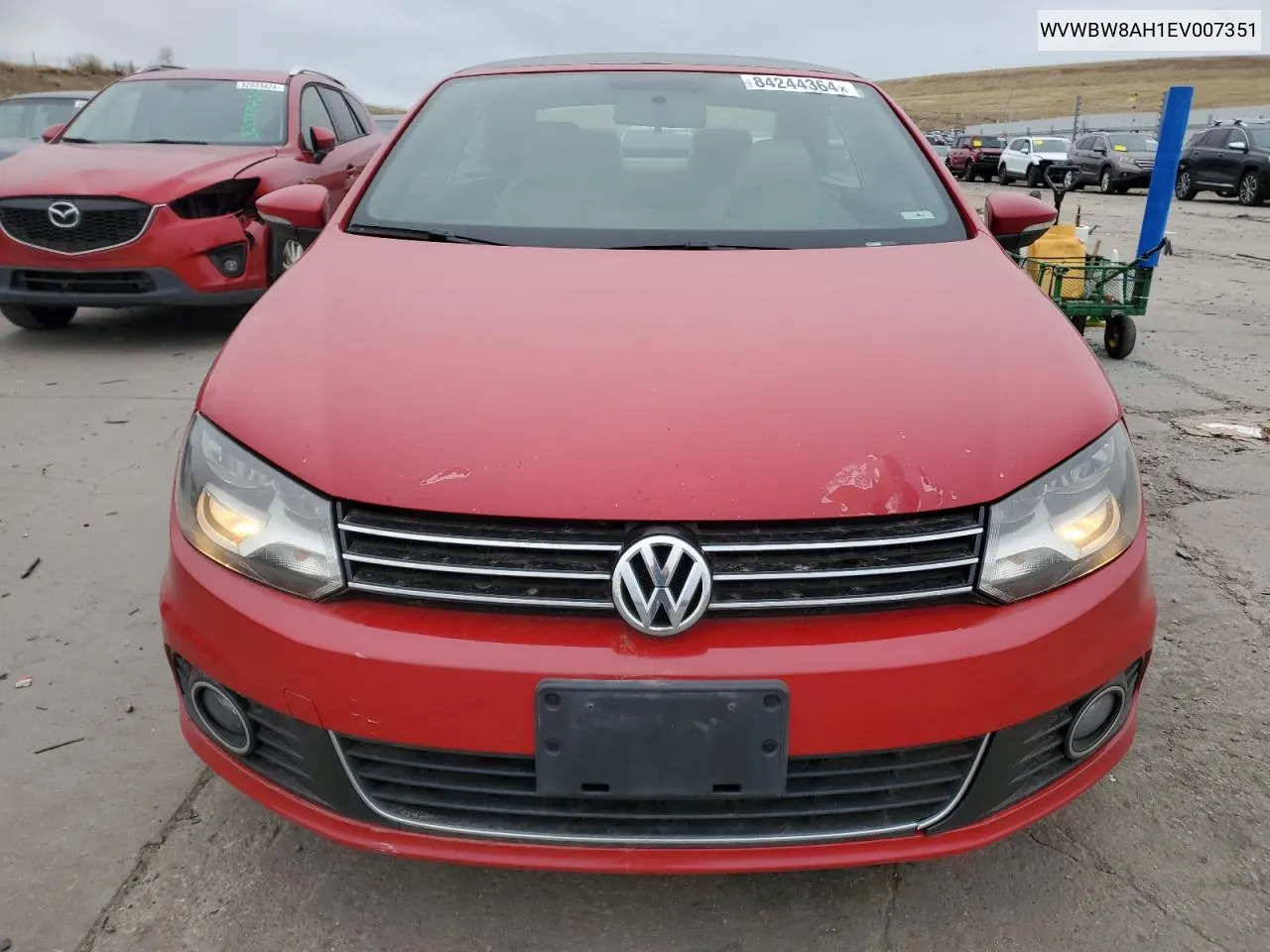 2014 Volkswagen Eos Komfort VIN: WVWBW8AH1EV007351 Lot: 84244364