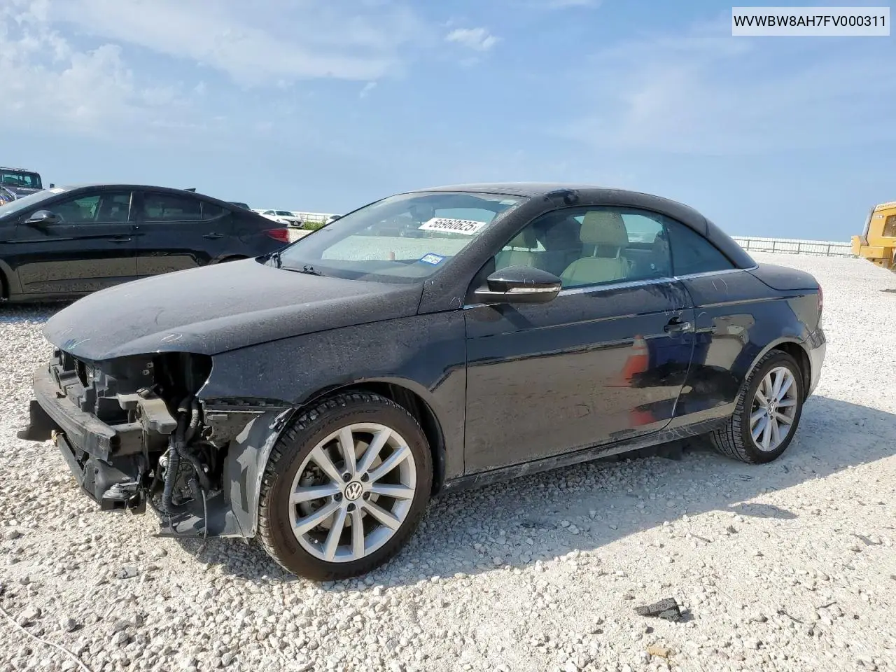 2015 Volkswagen Eos Komfort VIN: WVWBW8AH7FV000311 Lot: 56960625