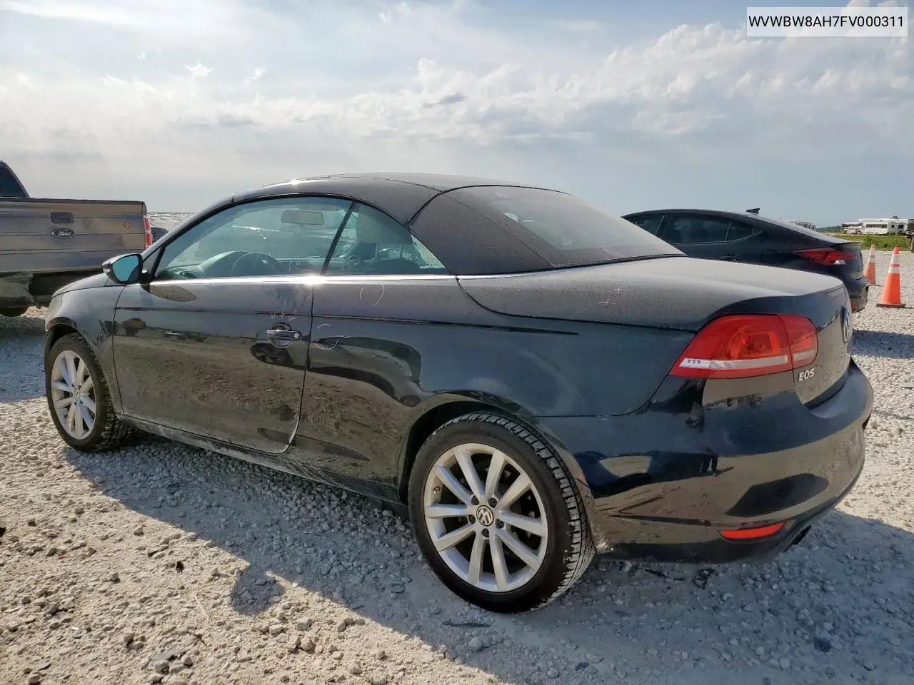 2015 Volkswagen Eos Komfort VIN: WVWBW8AH7FV000311 Lot: 56960625