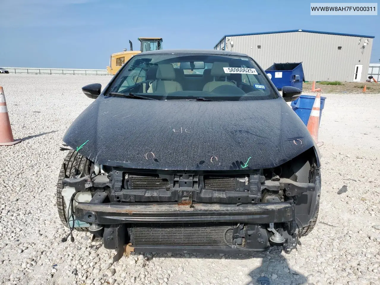 2015 Volkswagen Eos Komfort VIN: WVWBW8AH7FV000311 Lot: 56960625