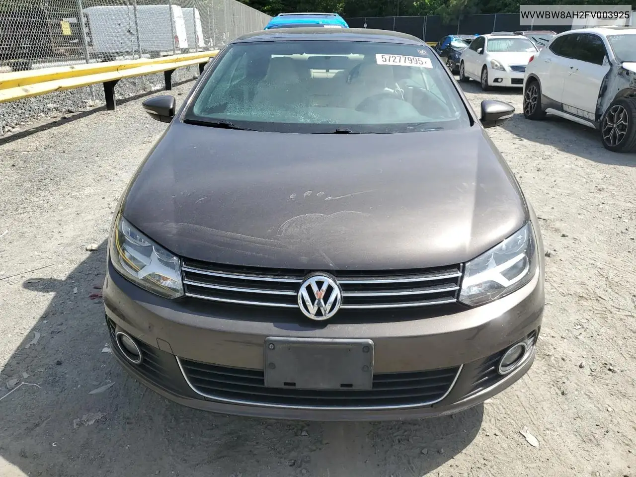 2015 Volkswagen Eos Komfort VIN: WVWBW8AH2FV003925 Lot: 57277995