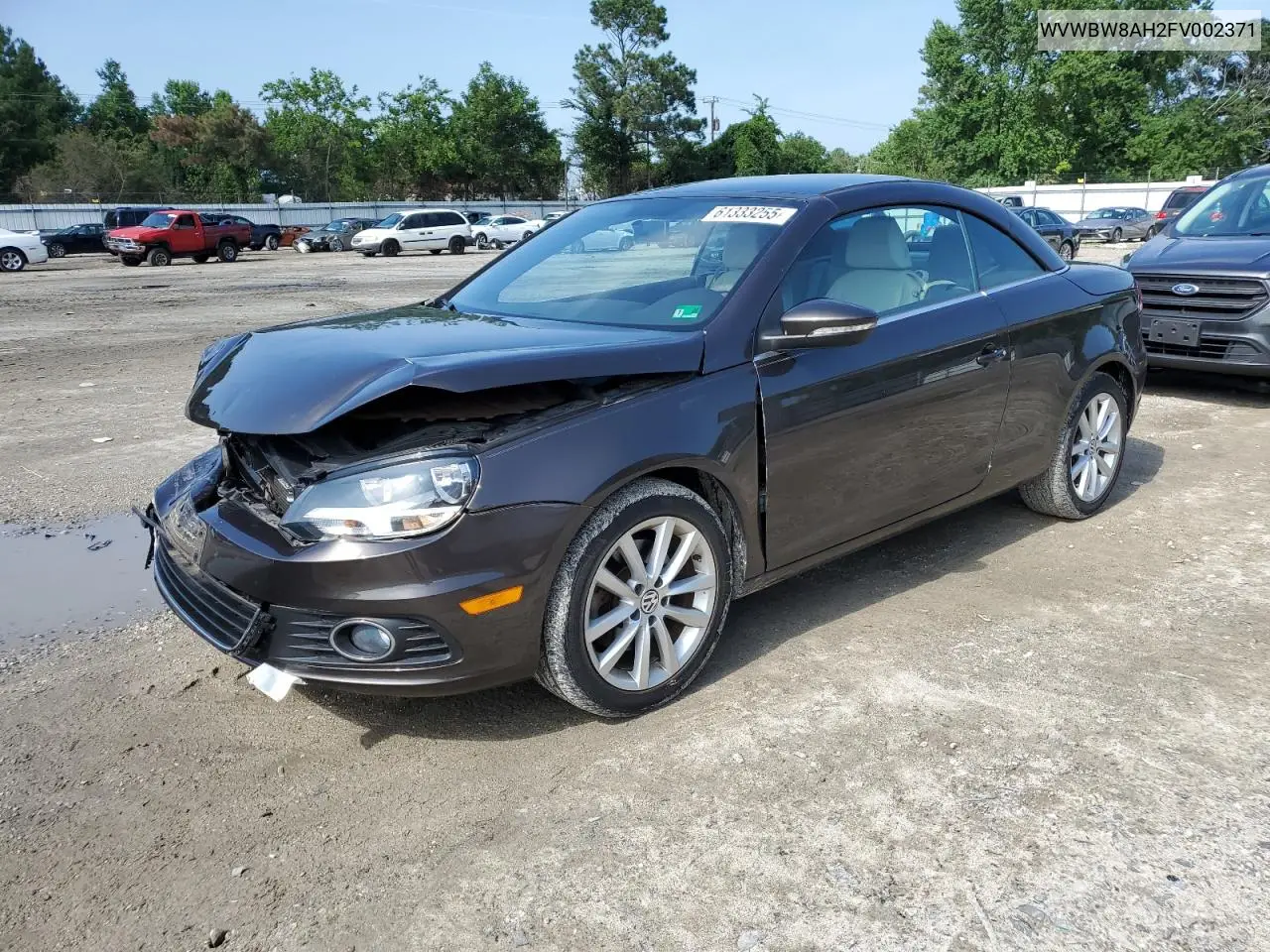 2015 Volkswagen Eos Komfort VIN: WVWBW8AH2FV002371 Lot: 61333255