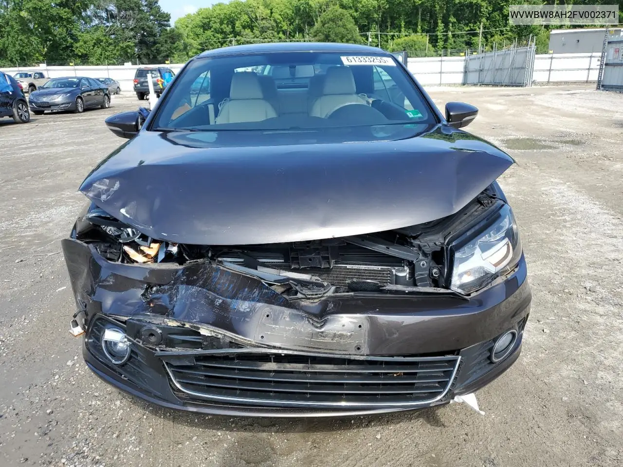 2015 Volkswagen Eos Komfort VIN: WVWBW8AH2FV002371 Lot: 61333255