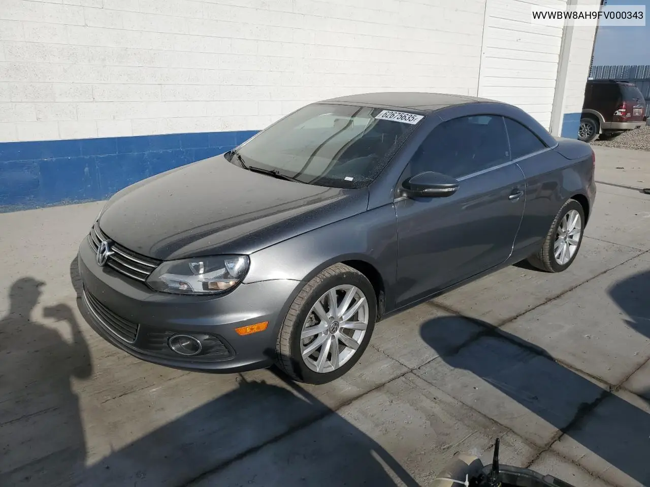 2015 Volkswagen Eos Komfort VIN: WVWBW8AH9FV000343 Lot: 62675635