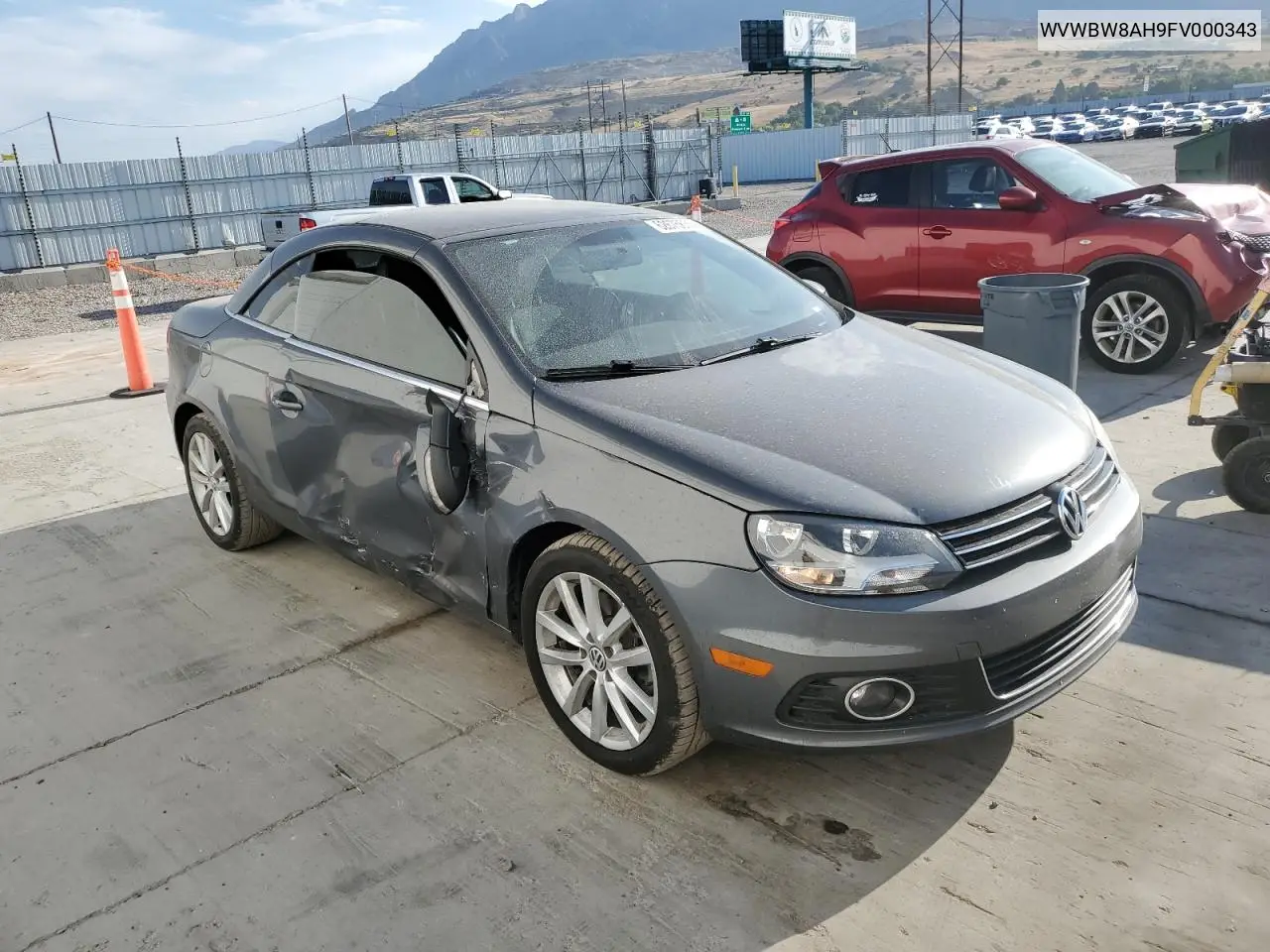 2015 Volkswagen Eos Komfort VIN: WVWBW8AH9FV000343 Lot: 62675635