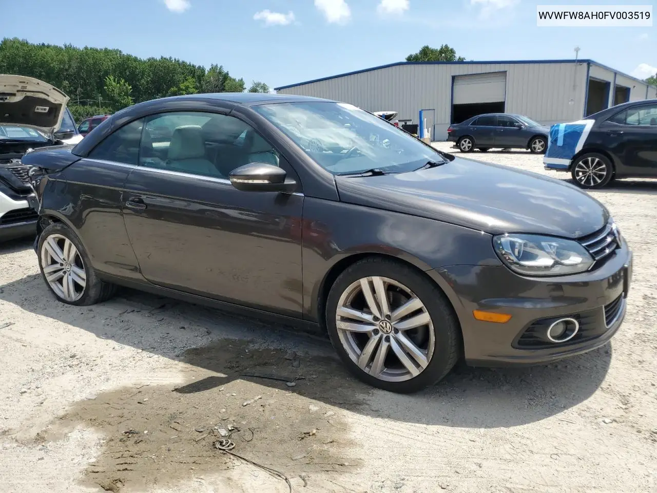 2015 Volkswagen Eos Lux VIN: WVWFW8AH0FV003519 Lot: 65923455