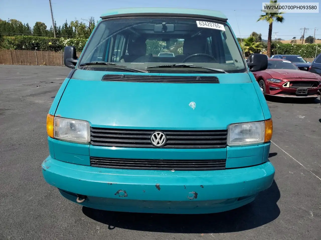 1993 Volkswagen Eurovan Mv VIN: WV2MD0700PH093580 Lot: 63420765