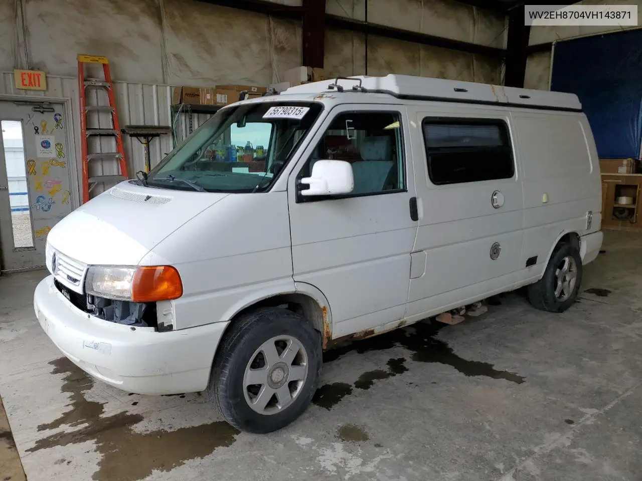 1997 Volkswagen Eurovan Camper VIN: WV2EH8704VH143871 Lot: 56790315