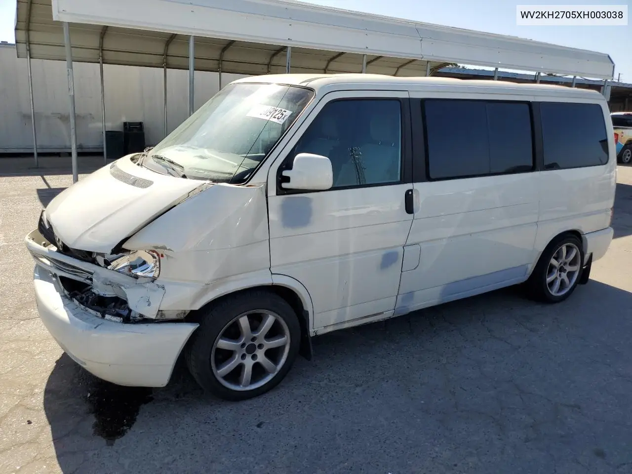 1999 Volkswagen Eurovan Gls VIN: WV2KH2705XH003038 Lot: 61609125