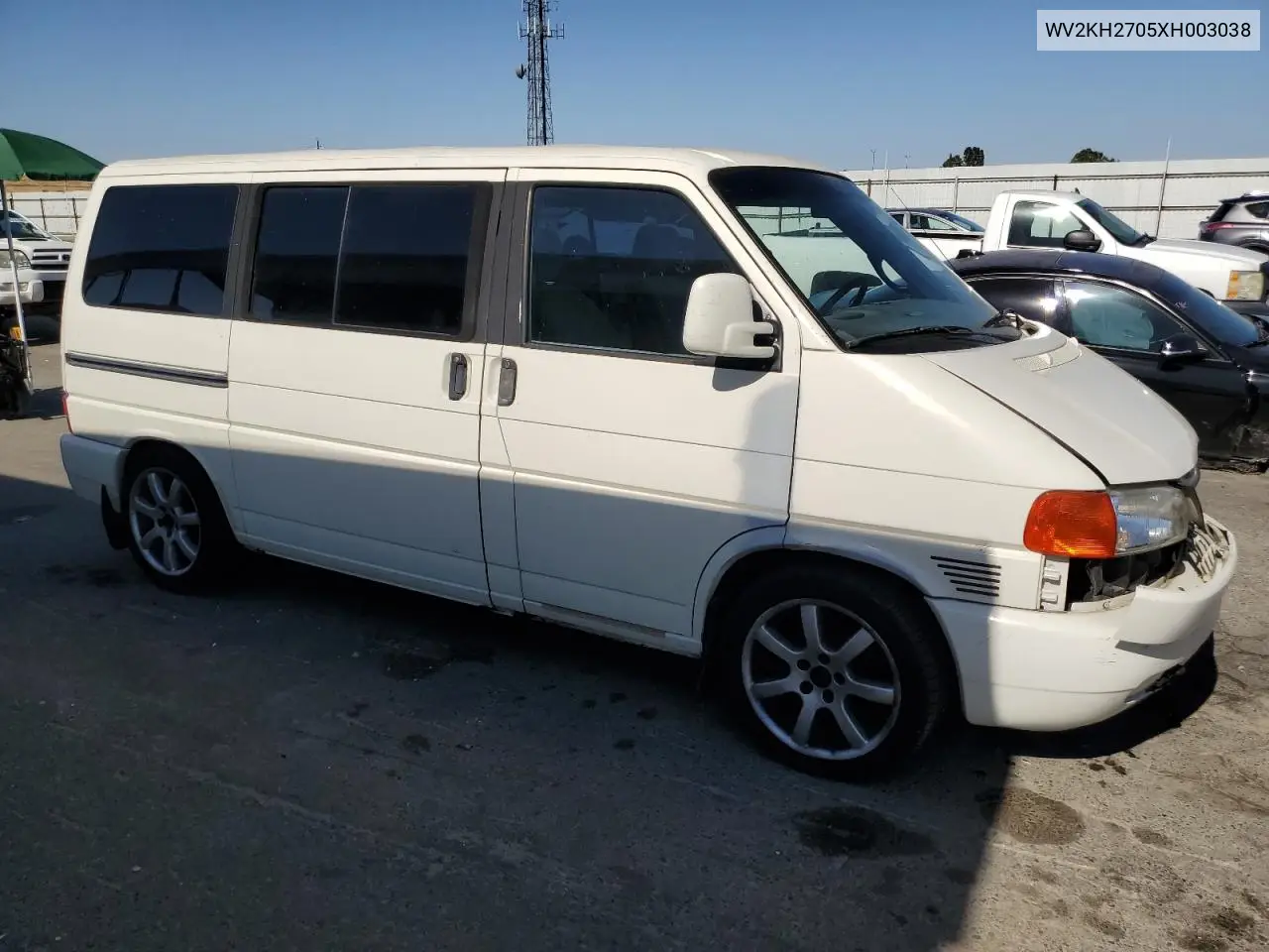 1999 Volkswagen Eurovan Gls VIN: WV2KH2705XH003038 Lot: 61609125