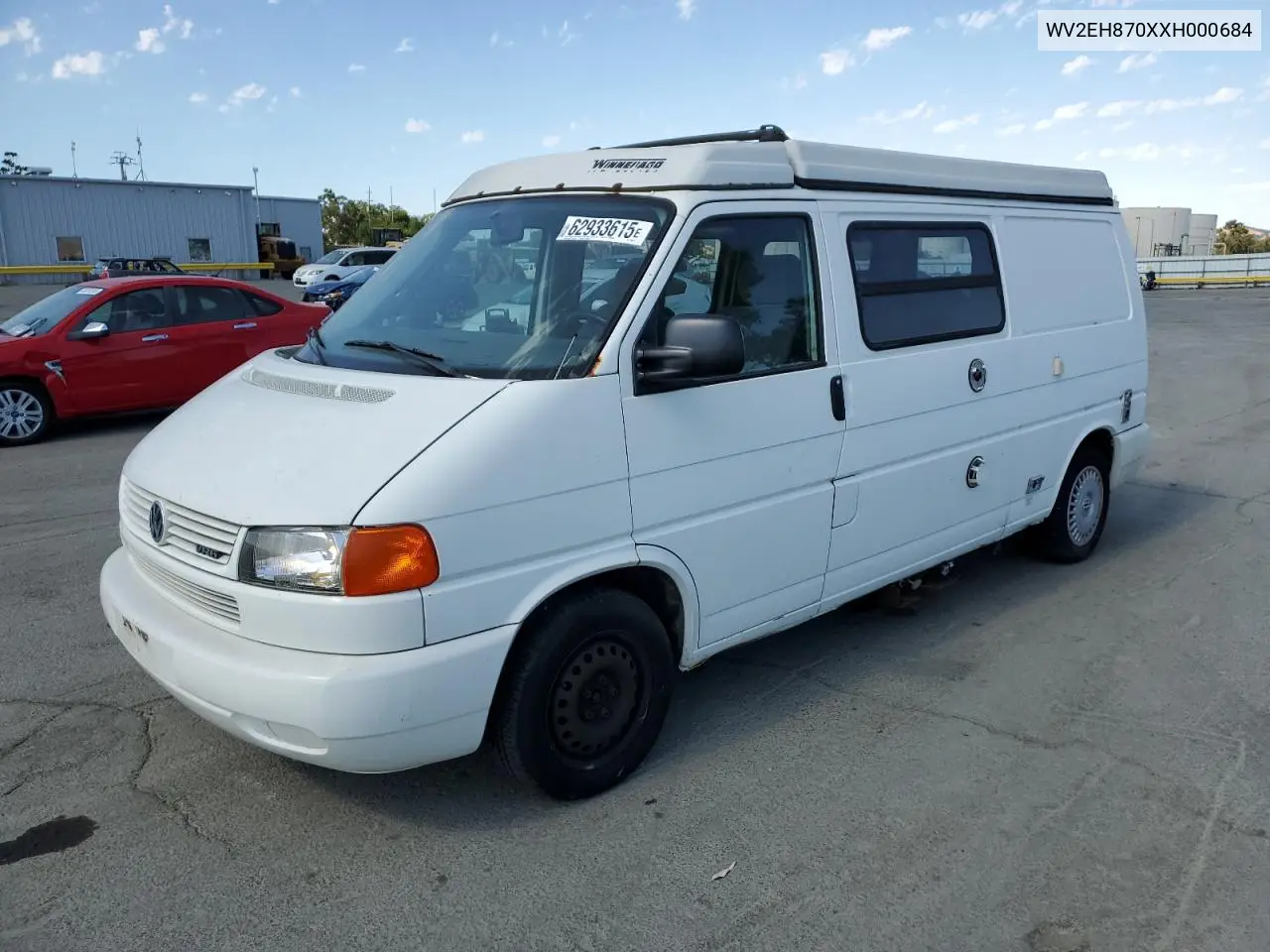 1999 Volkswagen Eurovan Camper VIN: WV2EH870XXH000684 Lot: 62933615