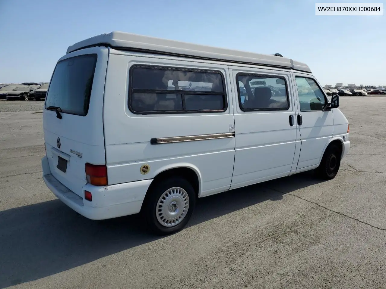 1999 Volkswagen Eurovan Camper VIN: WV2EH870XXH000684 Lot: 62933615