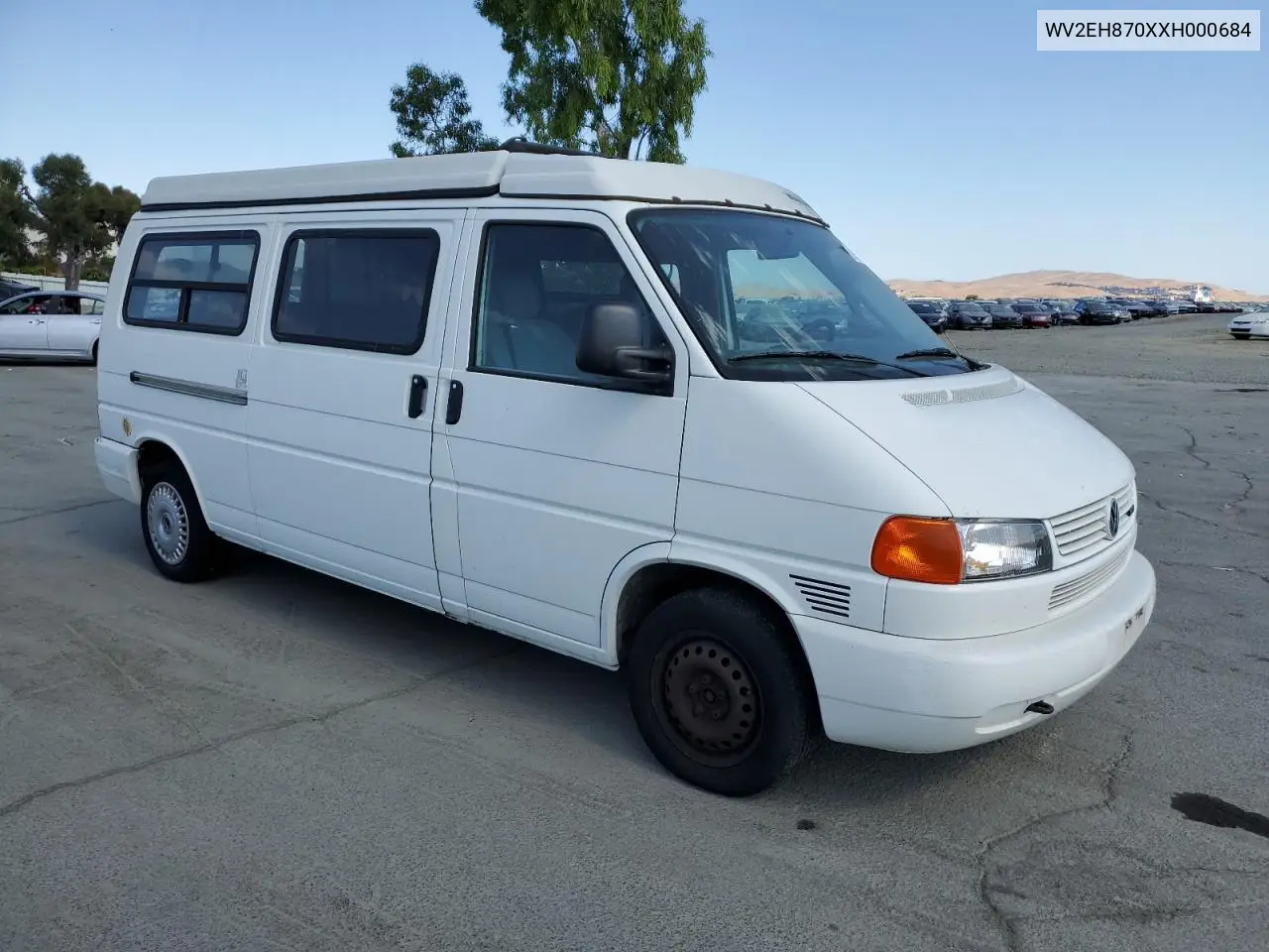 1999 Volkswagen Eurovan Camper VIN: WV2EH870XXH000684 Lot: 62933615