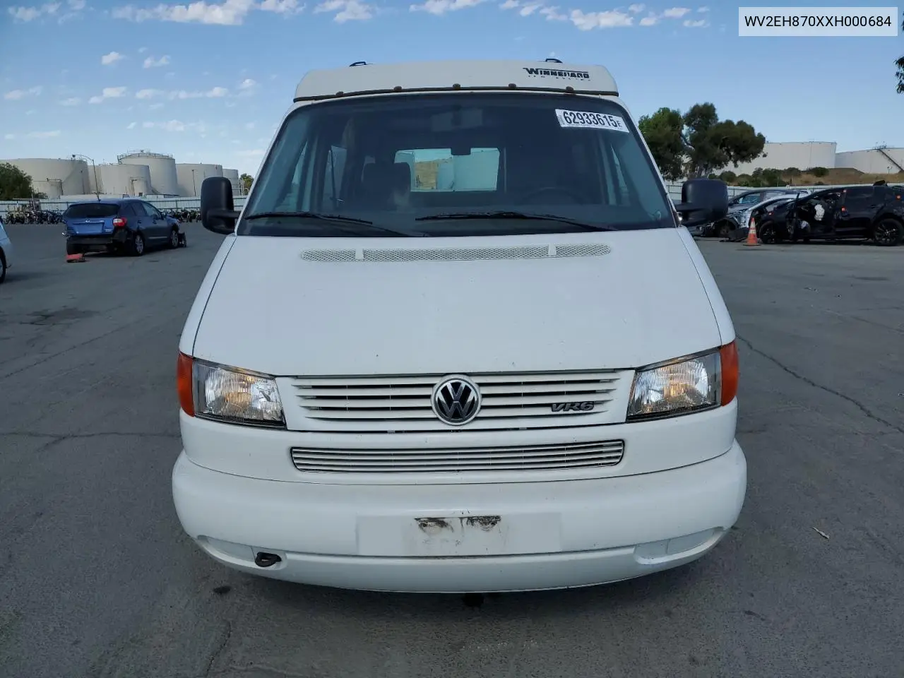 1999 Volkswagen Eurovan Camper VIN: WV2EH870XXH000684 Lot: 62933615