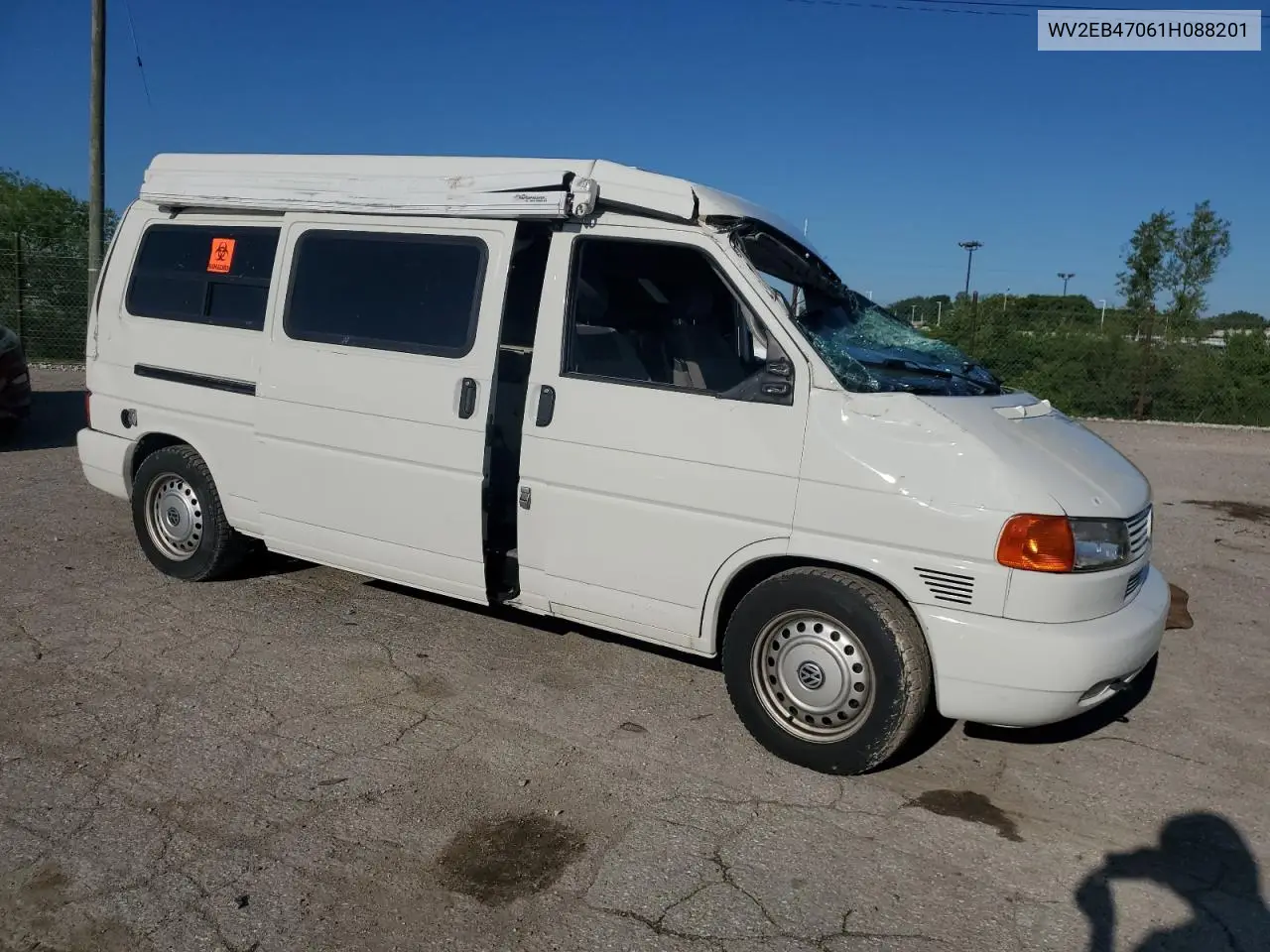 2001 Volkswagen Eurovan Camper VIN: WV2EB47061H088201 Lot: 57886325