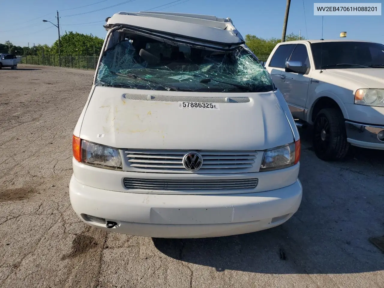 2001 Volkswagen Eurovan Camper VIN: WV2EB47061H088201 Lot: 57886325