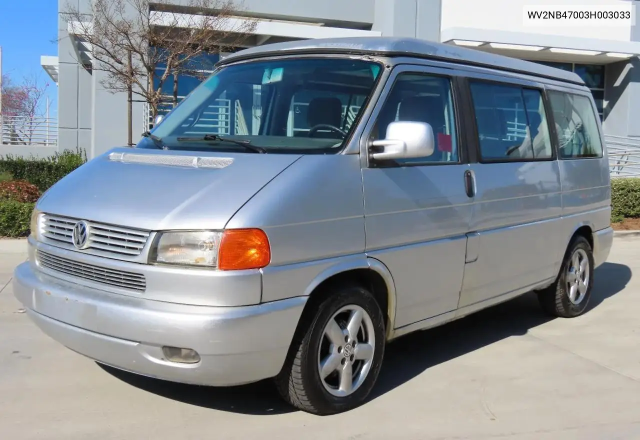 2003 Volkswagen Eurovan Mv VIN: WV2NB47003H003033 Lot: 59629785