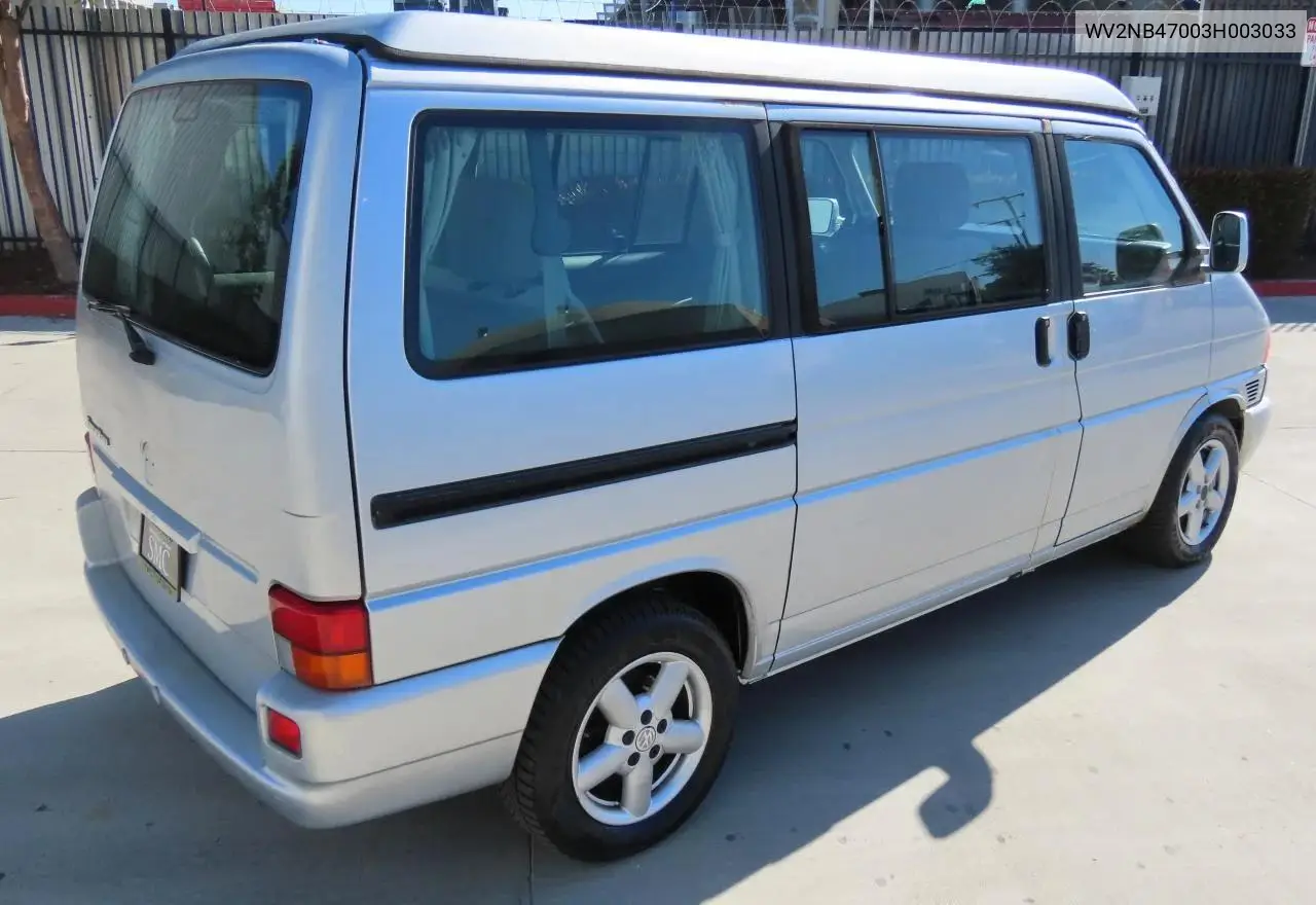 2003 Volkswagen Eurovan Mv VIN: WV2NB47003H003033 Lot: 59629785