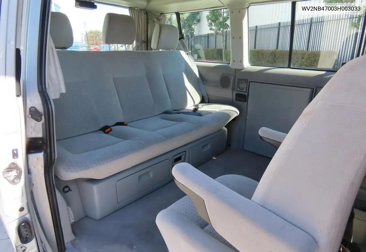 2003 Volkswagen Eurovan Mv VIN: WV2NB47003H003033 Lot: 59629785