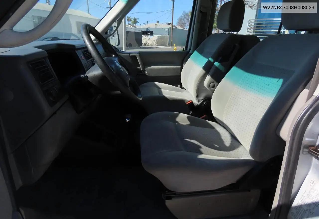 2003 Volkswagen Eurovan Mv VIN: WV2NB47003H003033 Lot: 59629785