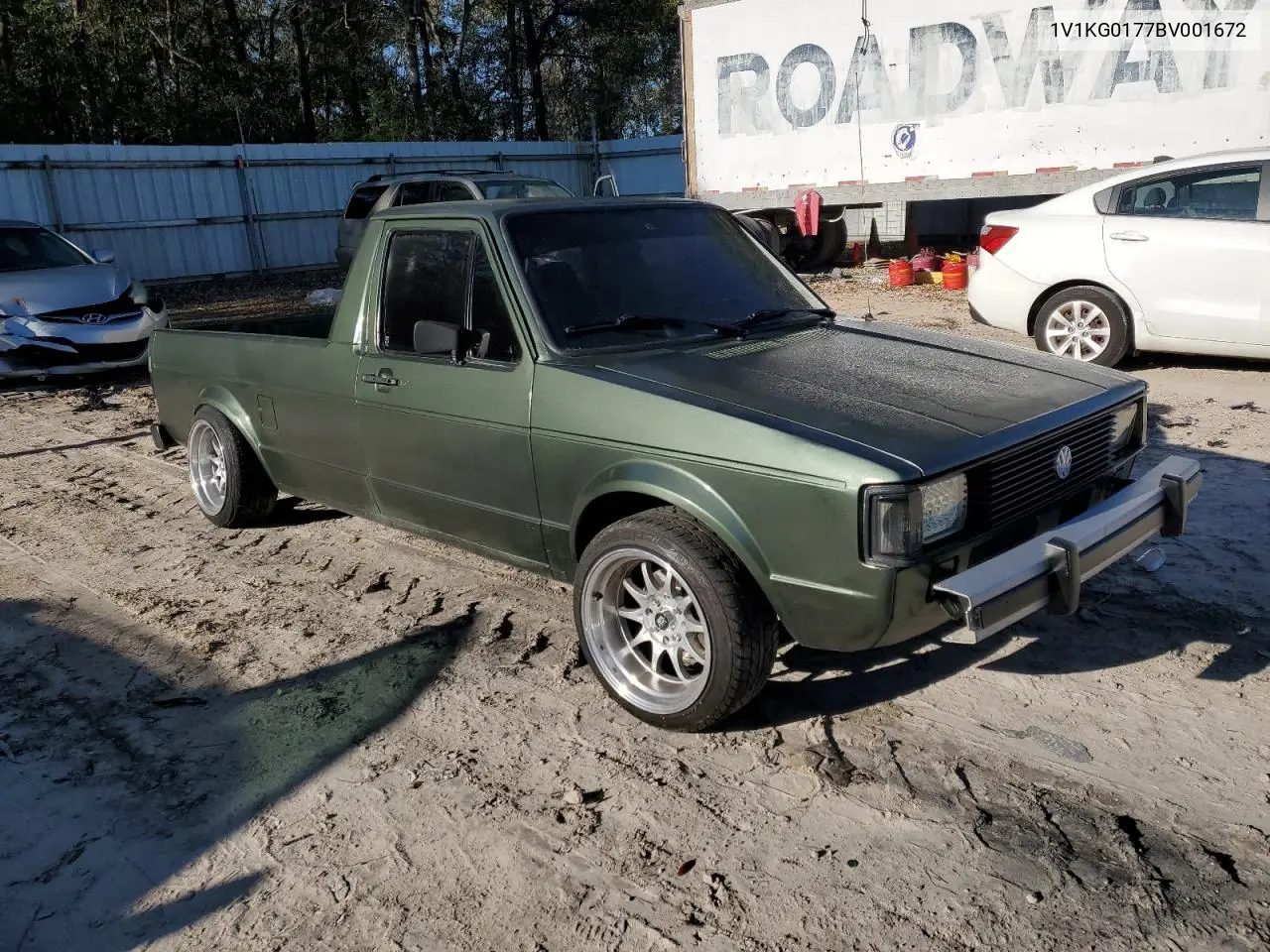 1981 Volkswagen Rabbit Truck VIN: 1V1KG0177BV001672 Lot: 49128945