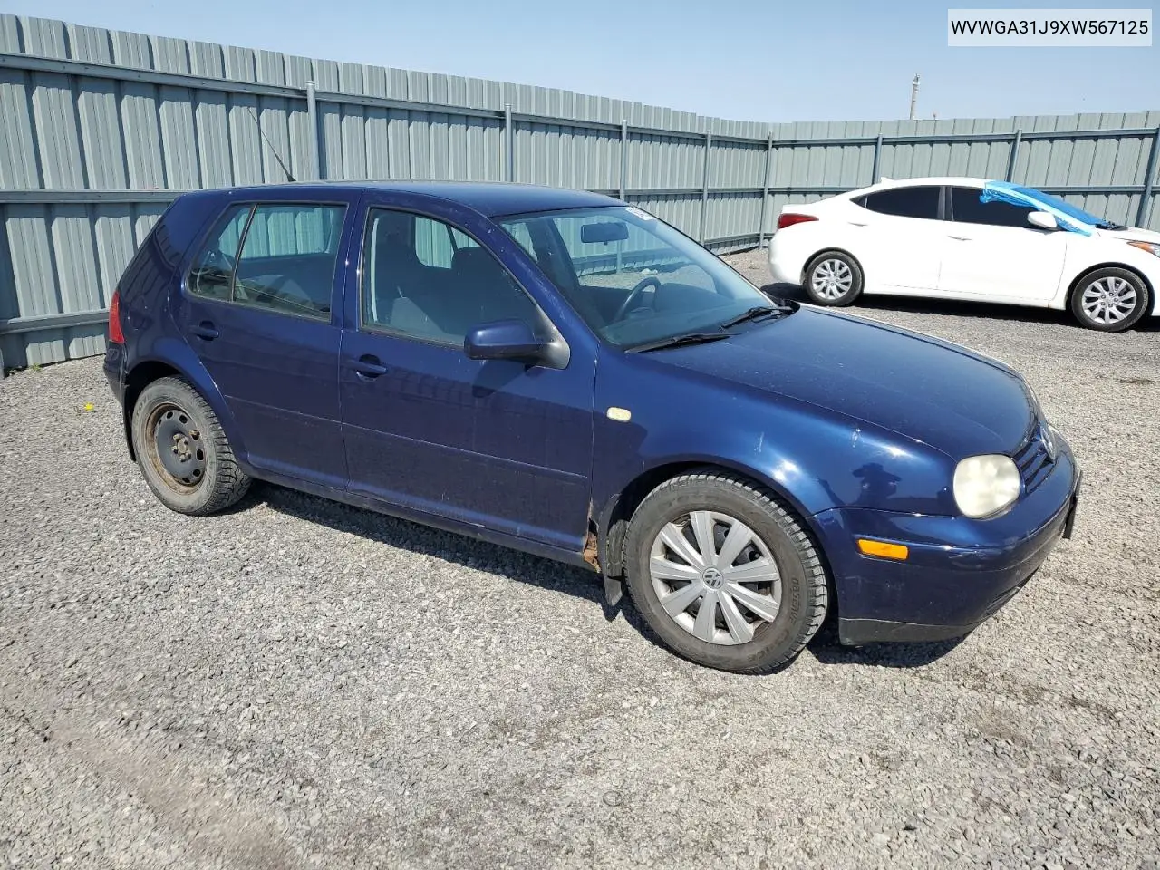 1999 Volkswagen Golf Gls VIN: WVWGA31J9XW567125 Lot: 56462285