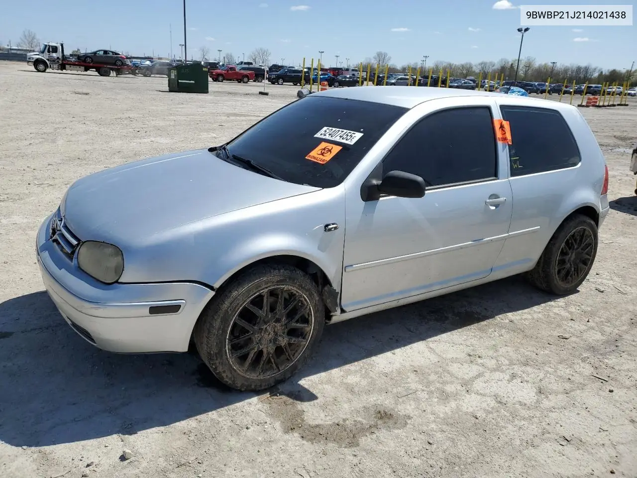 2001 Volkswagen Golf Gl Tdi VIN: 9BWBP21J214021438 Lot: 52407455