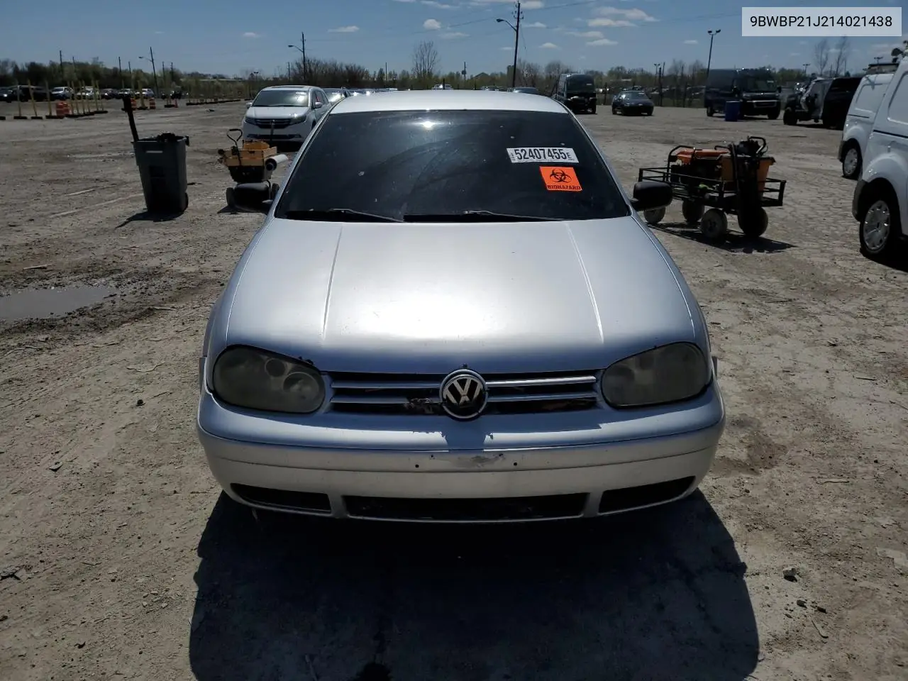 2001 Volkswagen Golf Gl Tdi VIN: 9BWBP21J214021438 Lot: 52407455