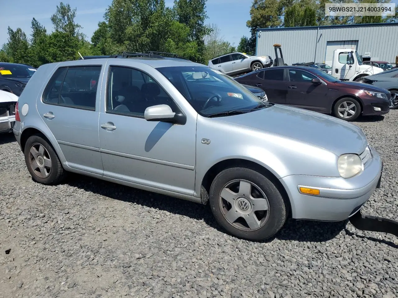 2001 Volkswagen Golf Gls VIN: 9BWGS21J214003994 Lot: 57911715