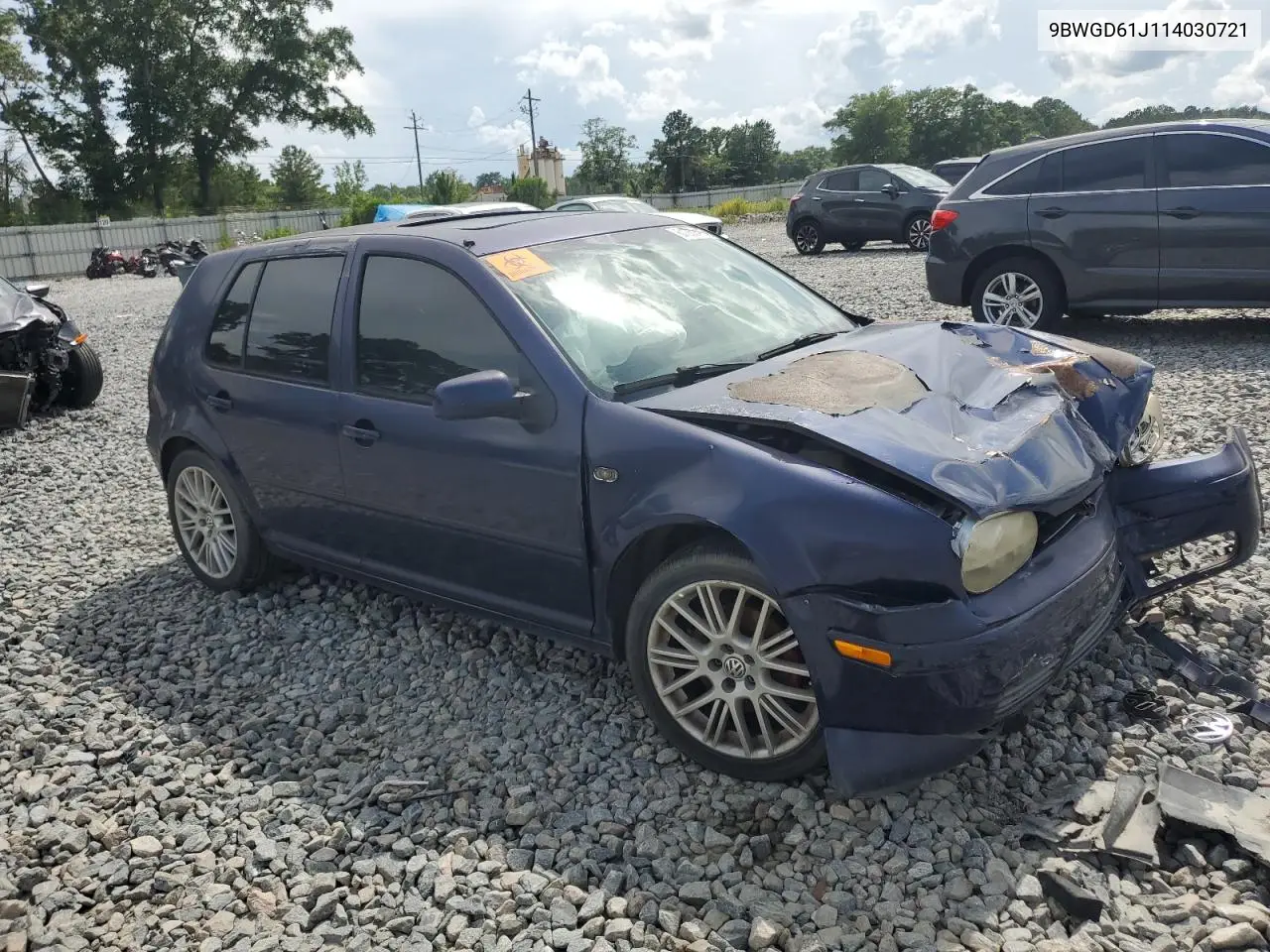 2001 Volkswagen Golf Gls VIN: 9BWGD61J114030721 Lot: 61369495