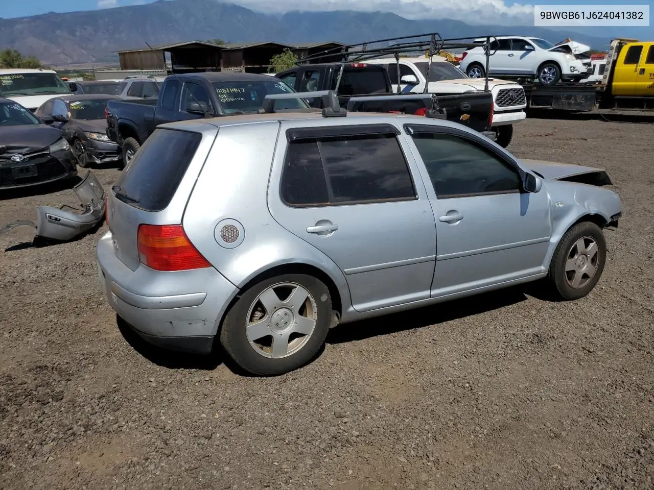 2002 Volkswagen Golf Gls VIN: 9BWGB61J624041382 Lot: 52049405