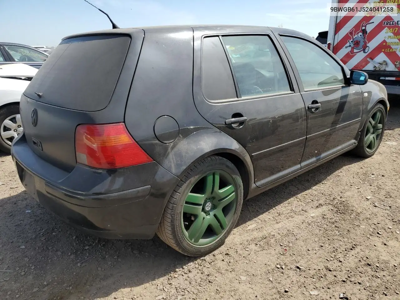 2002 Volkswagen Golf Gls VIN: 9BWGB61J524041258 Lot: 56652815