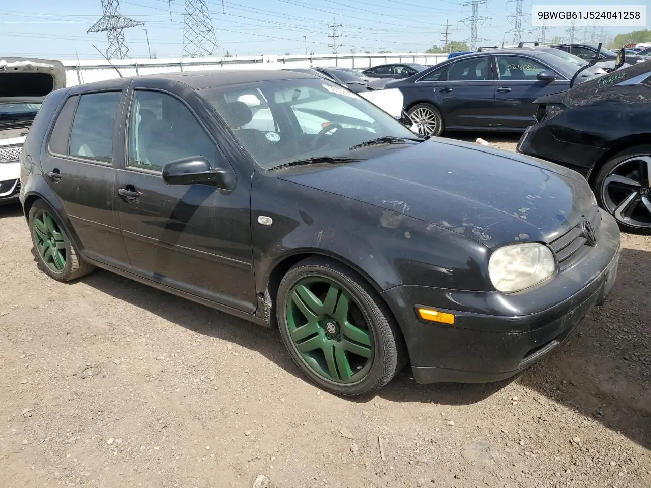 2002 Volkswagen Golf Gls VIN: 9BWGB61J524041258 Lot: 56652815