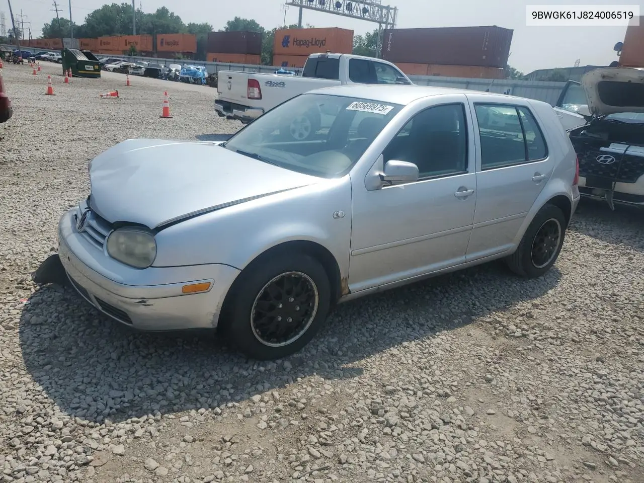 2002 Volkswagen Golf Gls VIN: 9BWGK61J824006519 Lot: 60569975