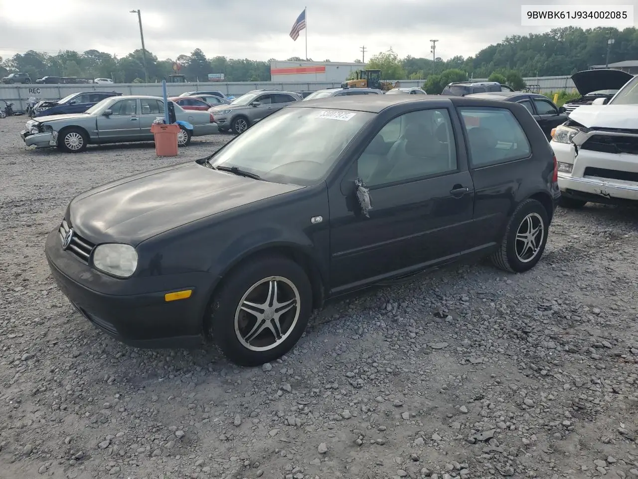 2003 Volkswagen Golf Gl VIN: 9BWBK61J934002085 Lot: 53807975