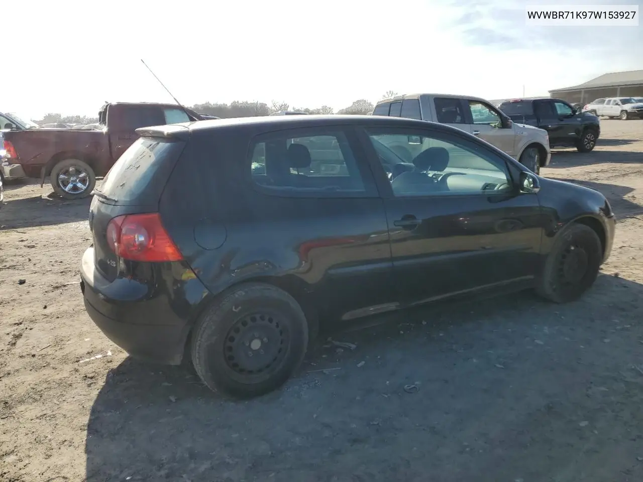 2007 Volkswagen Rabbit VIN: WVWBR71K97W153927 Lot: 45217685