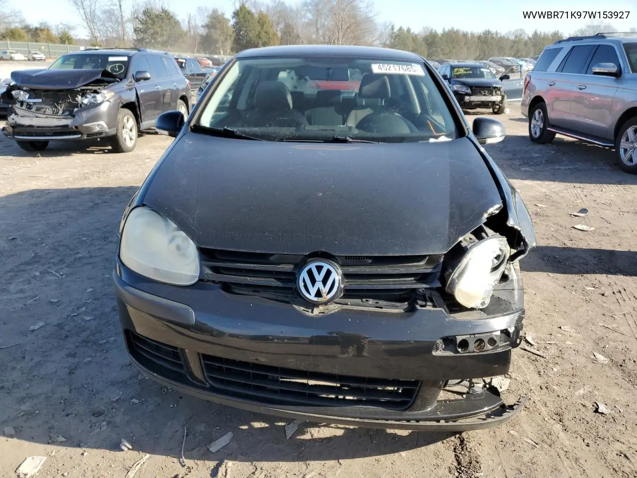 2007 Volkswagen Rabbit VIN: WVWBR71K97W153927 Lot: 45217685