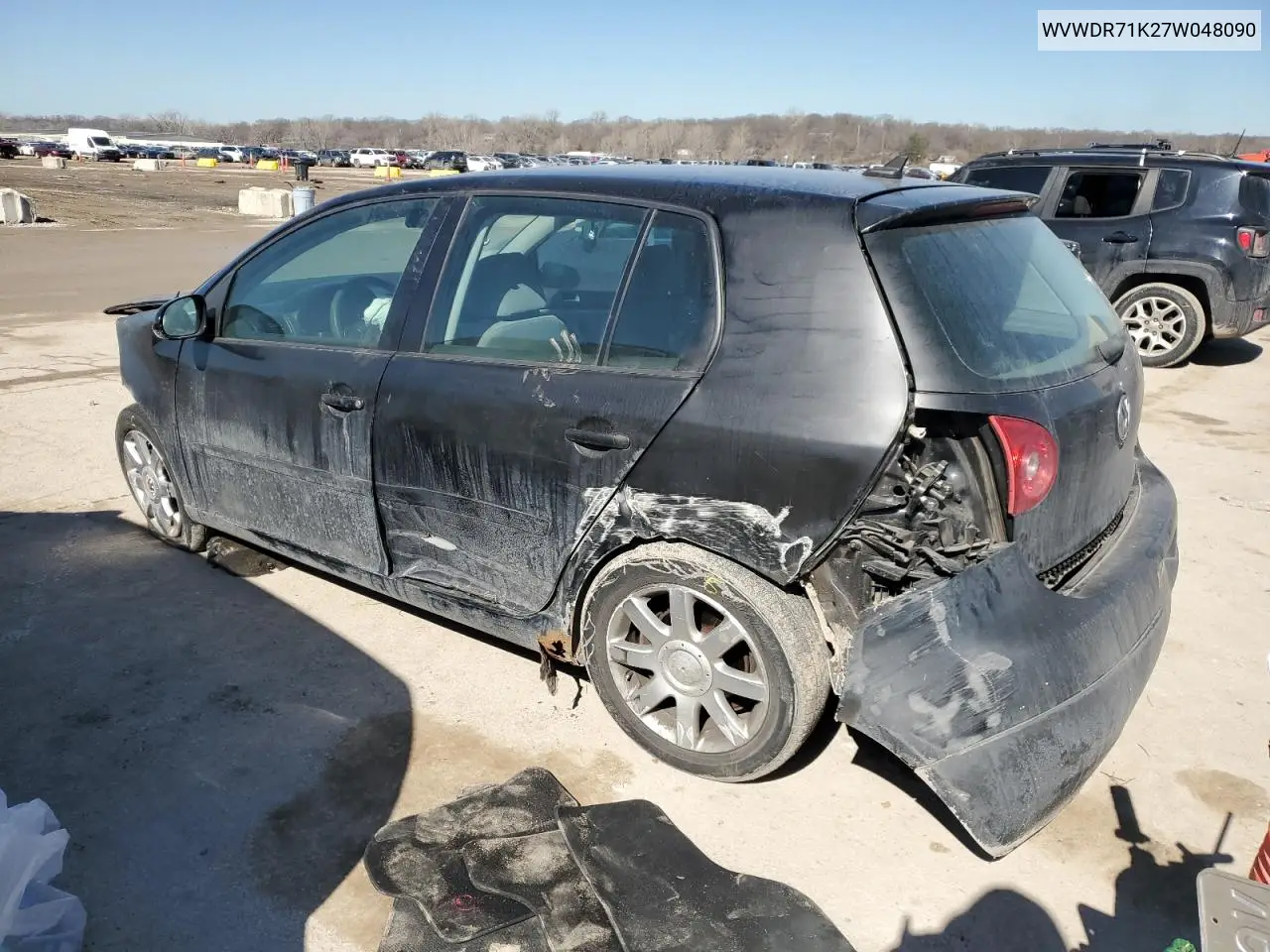 2007 Volkswagen Rabbit VIN: WVWDR71K27W048090 Lot: 46706585